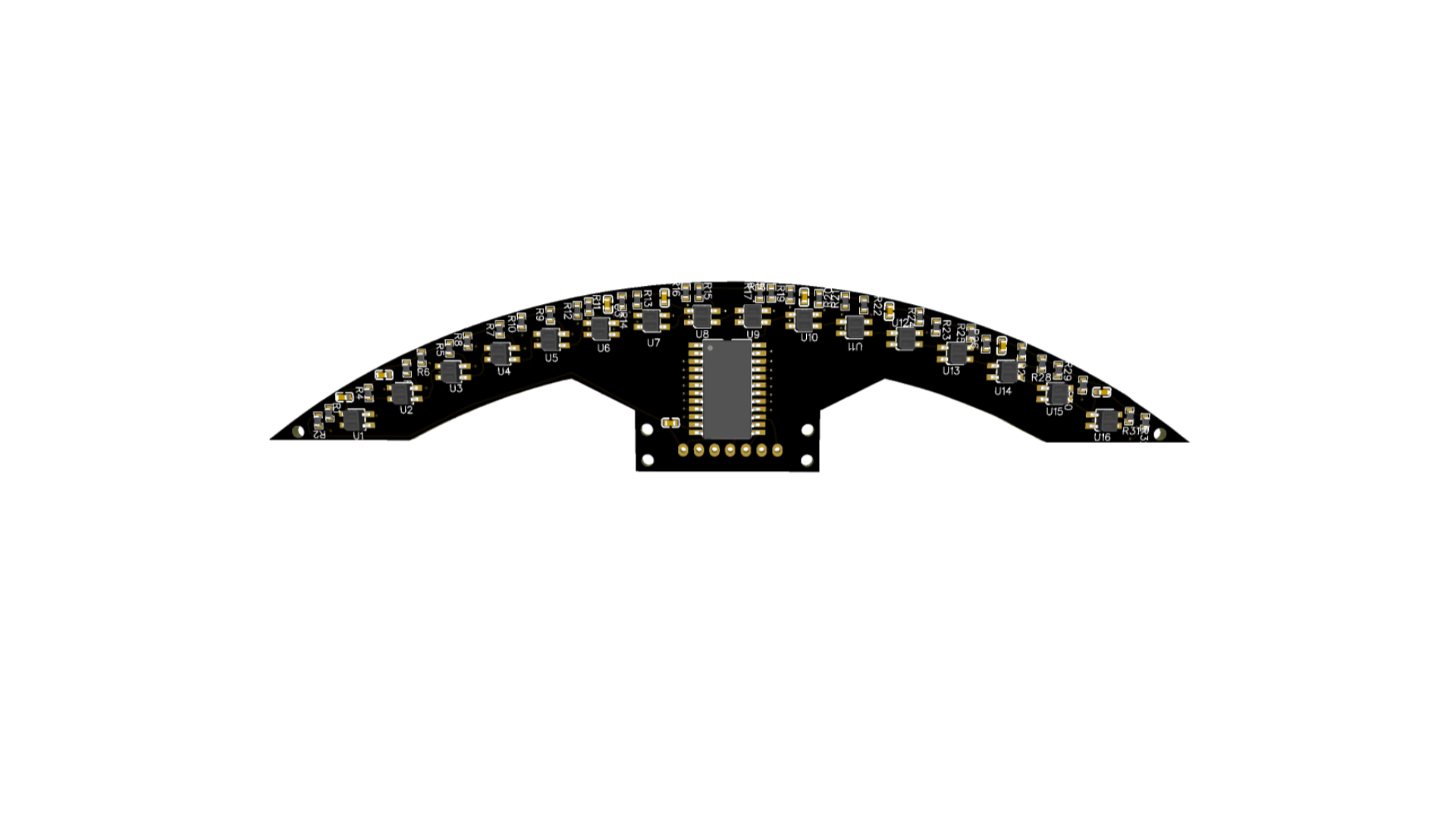 16 Sensor array for line tracer robot
